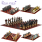 Historical Figures Theme Chess Set – Luxury Painted Pieces on Leather Chessboard