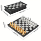 Magnetic Gold & Silver Folding Chess Set – Portable & Travel-Friendly