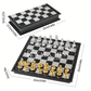 Magnetic Gold & Silver Folding Chess Set – Portable & Travel-Friendly