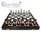 Premium Folding Wooden Chess Set | Imitation Marble & Jade Pieces