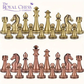 Premium Weighted Metal Chess Pieces Set with 2.6" King & Extra Queens