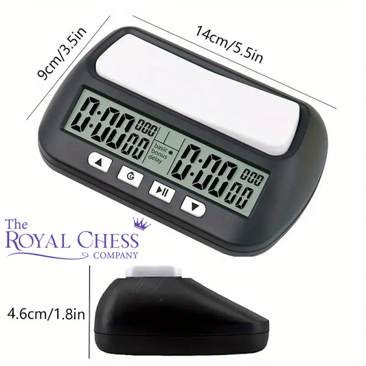 3-in-1 Portable Chess Clock – Tournament & Bonus Time