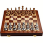 Handmade Wooden Chess Board Set for Adults – Portable & Folding Design