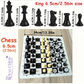 Portable Travel Chess Set with Faux Leather Mat – Family Edition