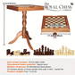 18" Deluxe 3-in-1 Chess, Checkers & Backgammon Wooden Table Set