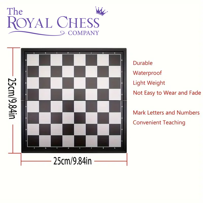 Magnetic Foldable Chess Set for Adults – Durable & Portable Learning