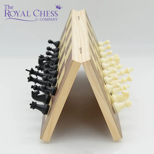 11.42" 3-in-1 Magnetic Wooden Chess Set – Perfect for Parties